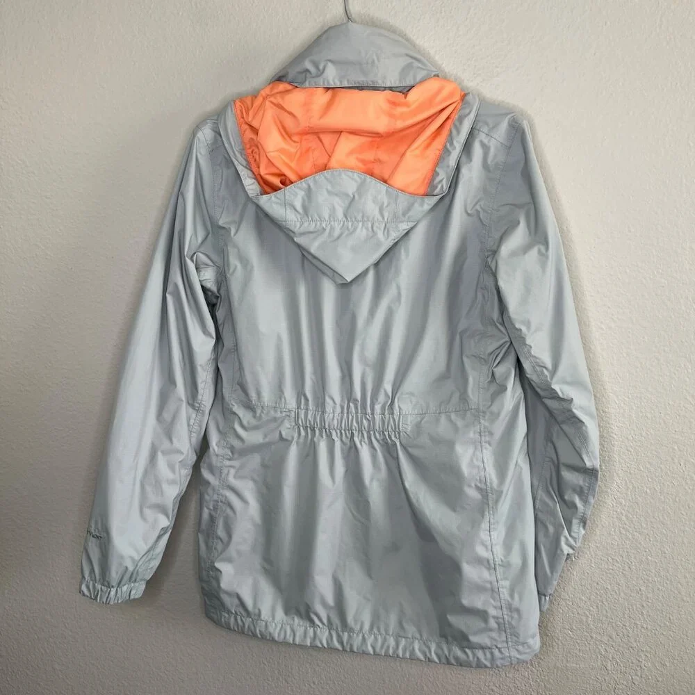 The North Face Womens Grey Hyvent Hooded Soft Shell Windbreaker Jacket M tb5m